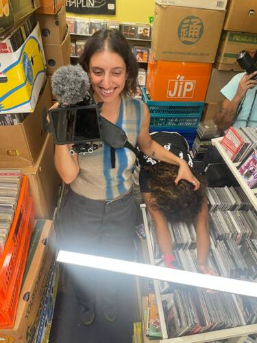 Behind the scene shots for Gianna Mazzeo's video documentary The History of the Carabiner. Shots taken with an iPhone. For Nikon magazine.